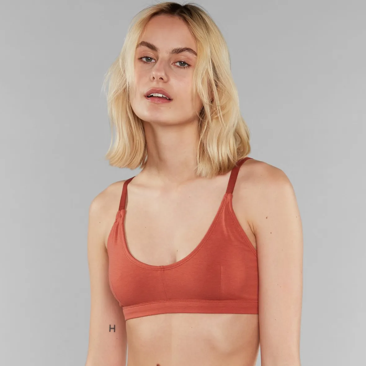 Cheap Soft Bra Junsele Terracotta Red Women Outlet