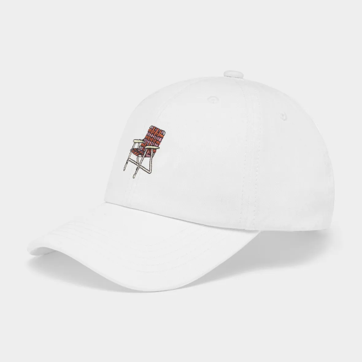 Discount Soft Cap Lawn Chair White Women Caps