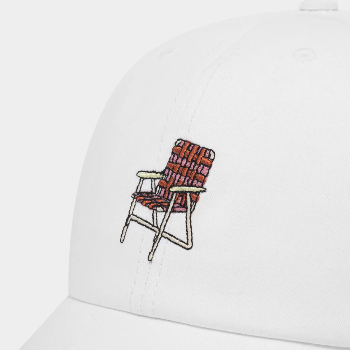 Discount Soft Cap Lawn Chair White Women Caps