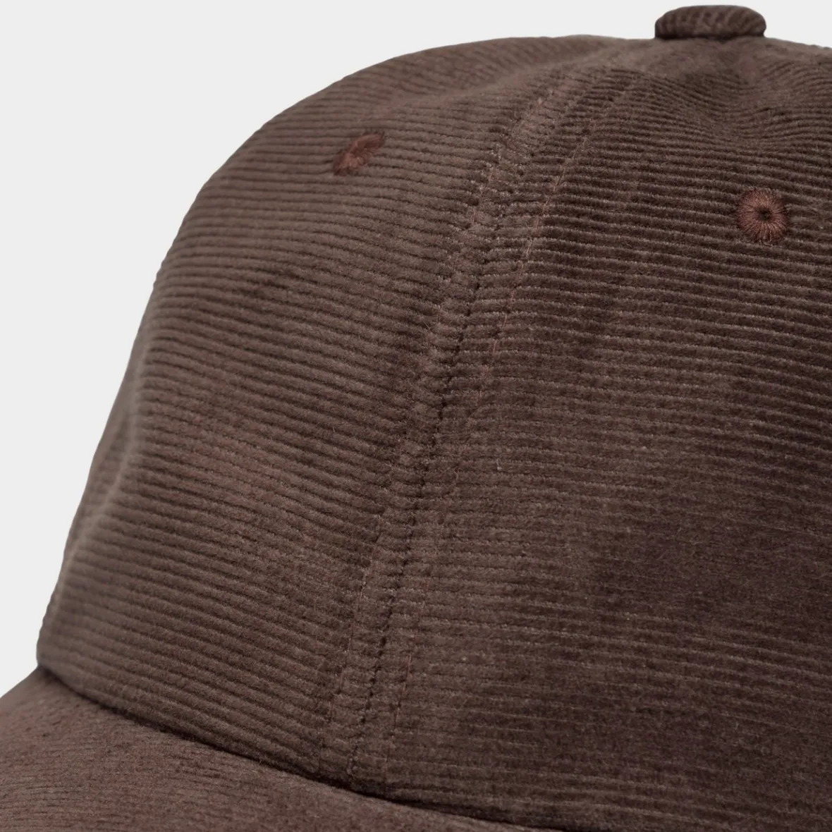 Cheap Soft Cap Slussen Corduroy Base Coffee Brown Women Caps