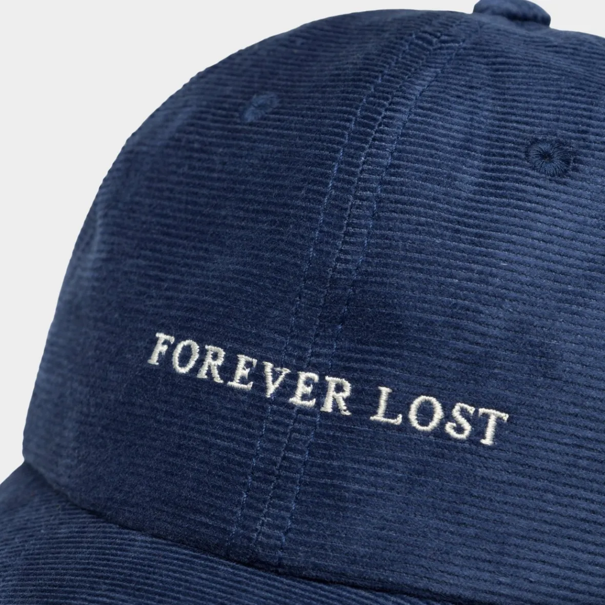 Best Sale Soft Cap Slussen Corduroy Forever Lost Navy Women Caps