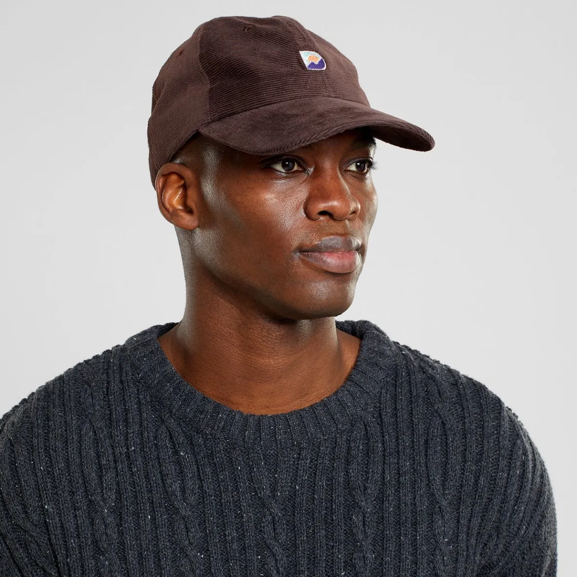 Sale Soft Cap Slussen Corduroy Mountain Logo D Coffee Brown Women Caps