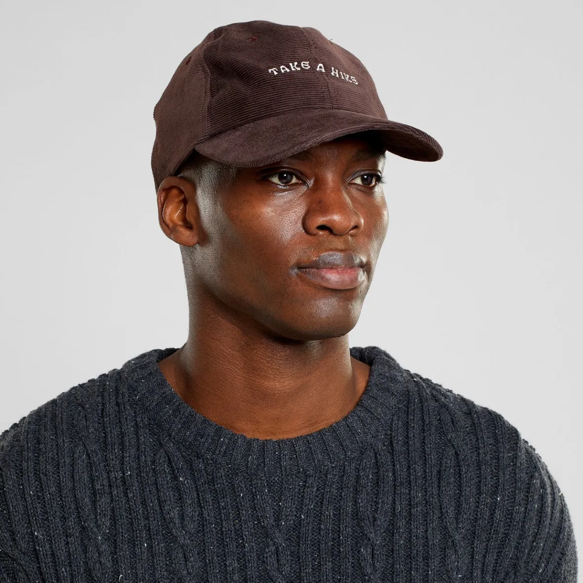 Outlet Soft Cap Slussen Corduroy Take A Hike Coffee Brown Women Caps