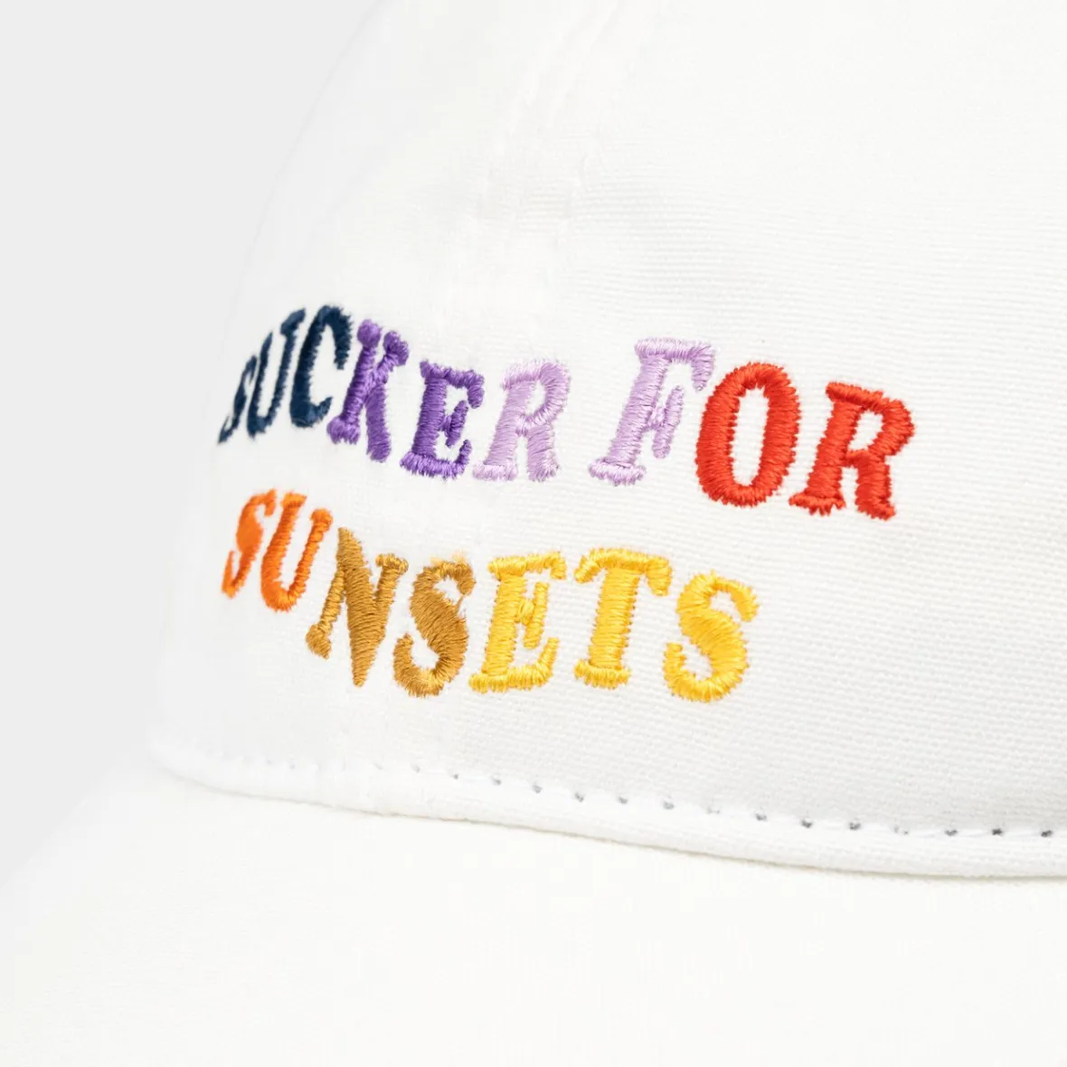 Cheap Soft Cap Slussen Sucker For Sunsets Off-White Women Caps