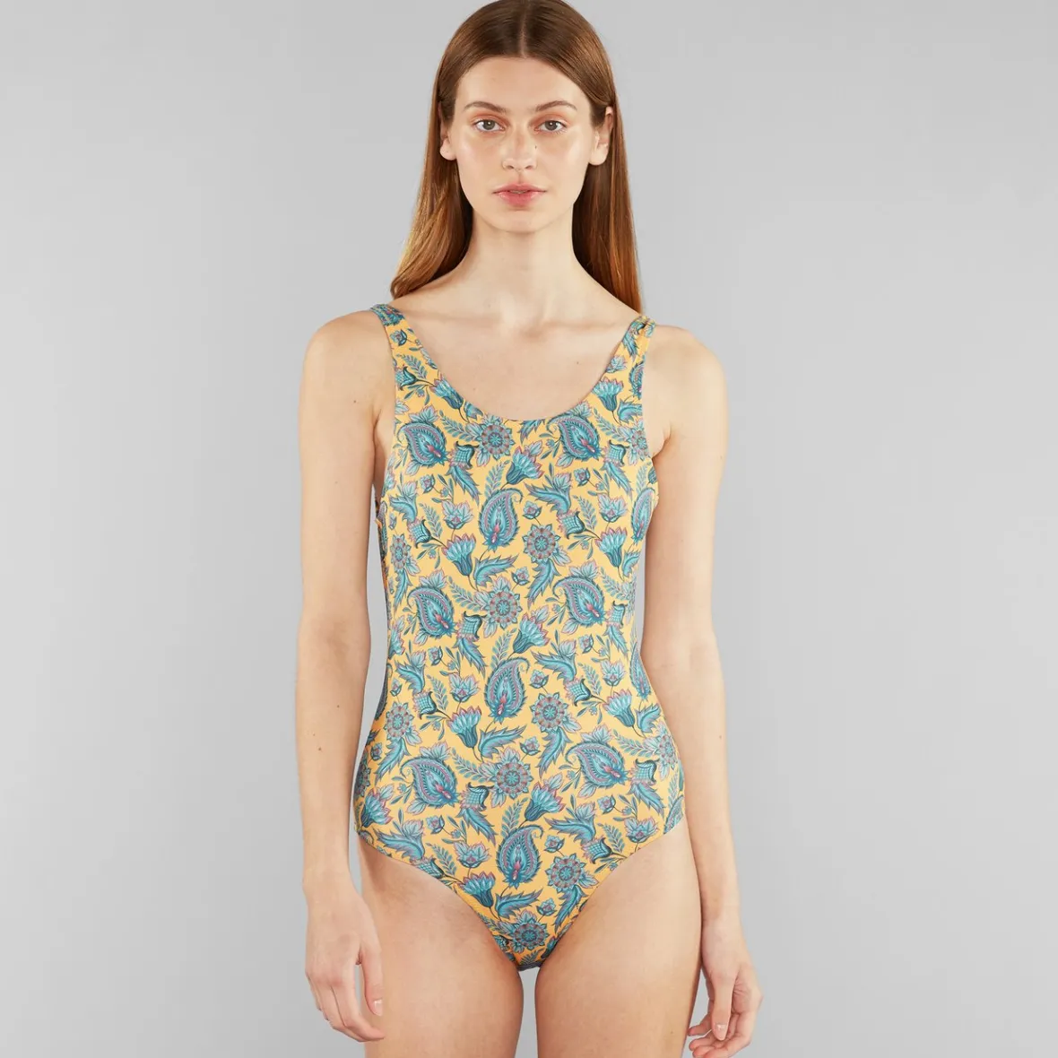 Cheap Sport Swimsuit Rana India Flowers Honey Yellow Women Outlet