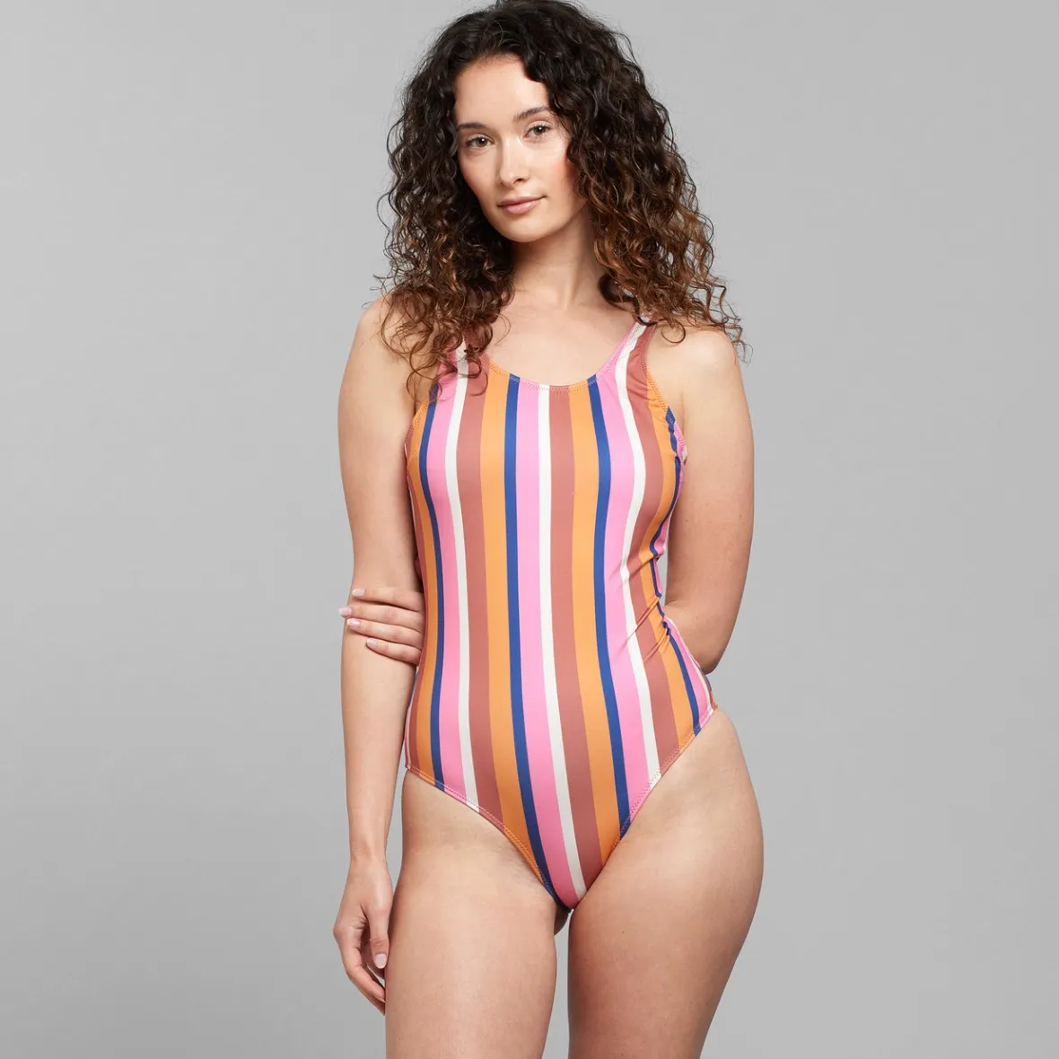 New Sport Swimsuit Rana Irregular Stripe Multi Colour Women Outlet