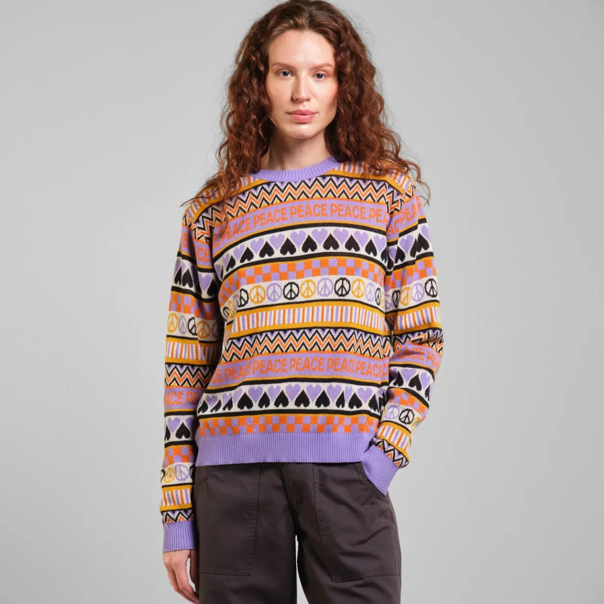 Shop Sweater Arendal Peace Purple Women Knitwear