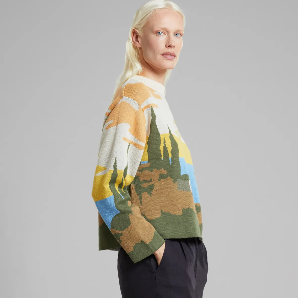 Store Sweater Limhamn Oceanview Multi Color Women Knitwear