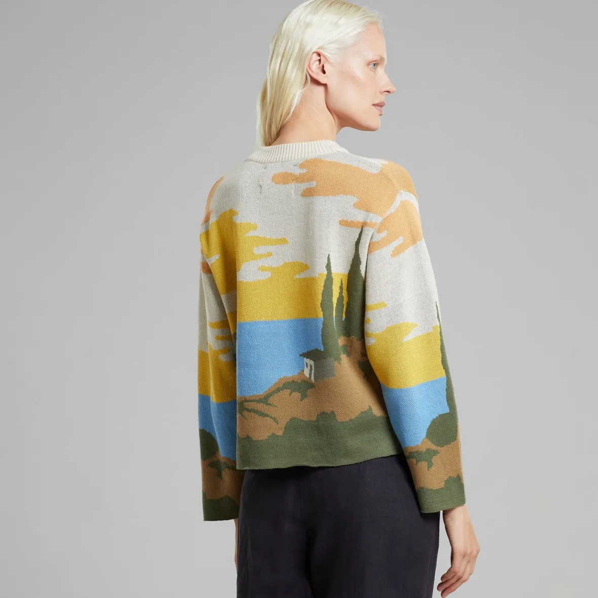 Store Sweater Limhamn Oceanview Multi Color Women Knitwear