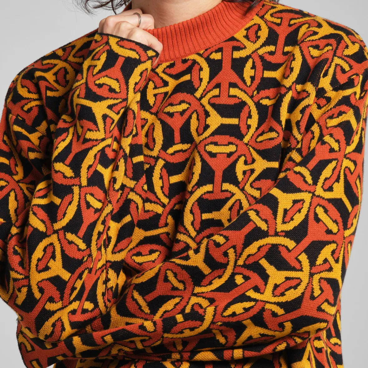 Sale Sweater Limhamn Peace Link Multi Color Women Knitwear