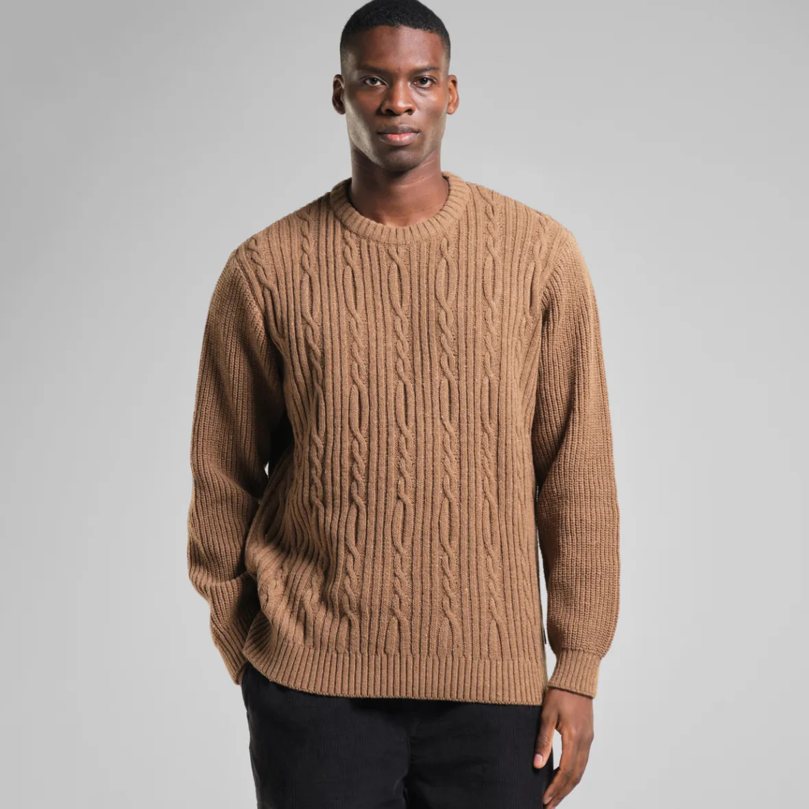 Cheap Sweater Ludvika Camel Brown Knitwear