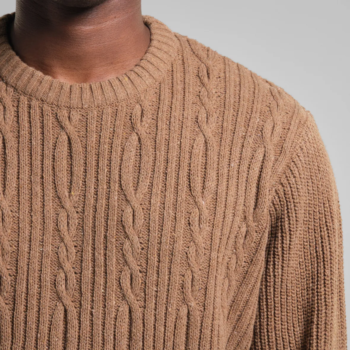 Cheap Sweater Ludvika Camel Brown Knitwear