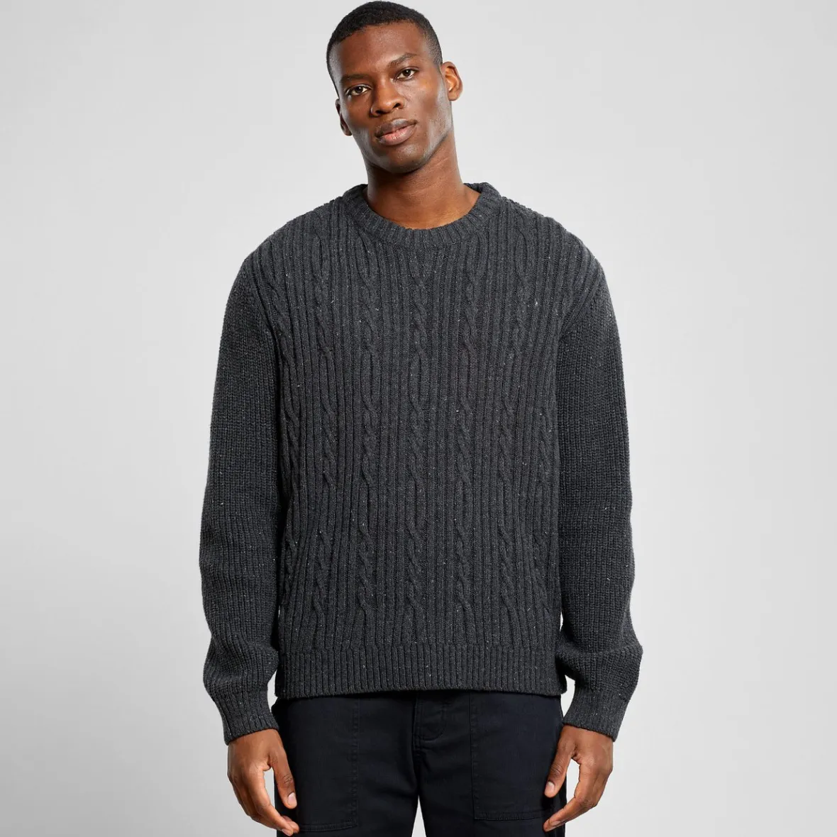 Flash Sale Sweater Ludvika Dark Grey Melange Outlet