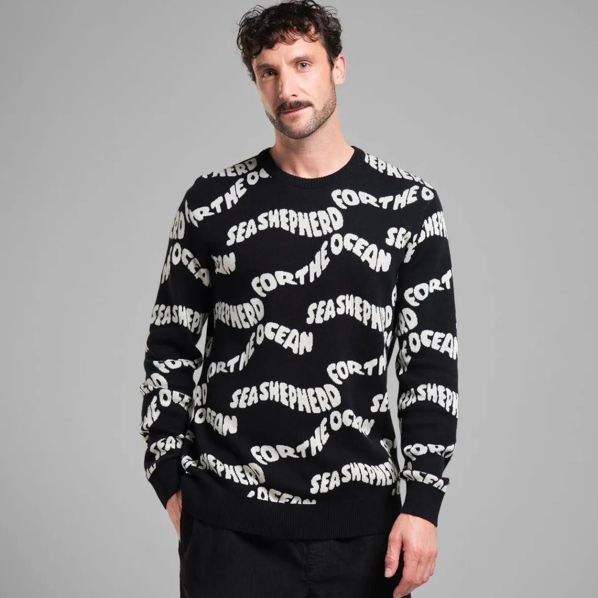 Outlet Sweater Mora For the Ocean Black Knitwear