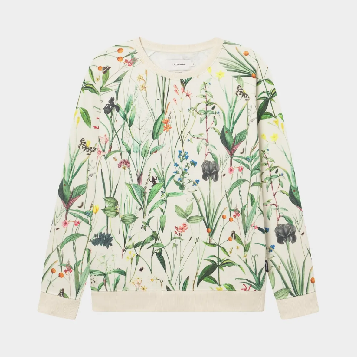 Shop Sweatshirt Malmoe Flower Field Off-White Sweats