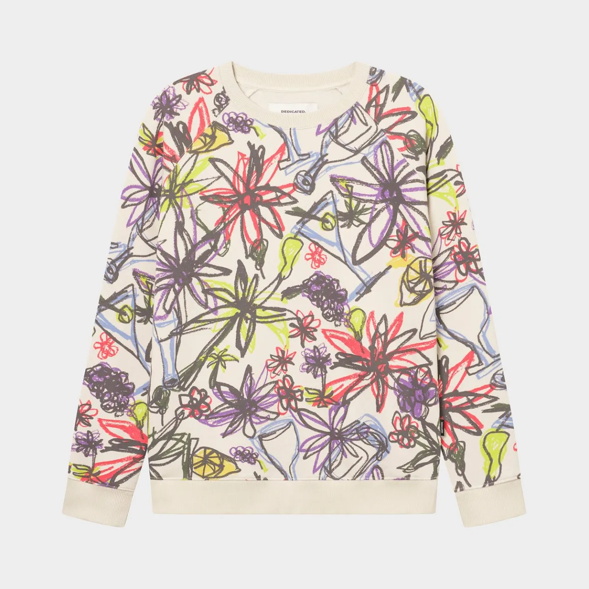 Shop Sweatshirt Malmoe Paradise Sketch Oat White Outlet