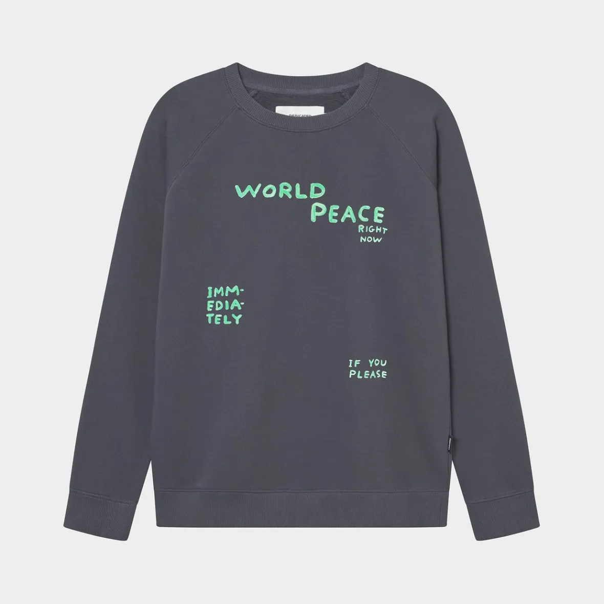 Discount Sweatshirt Malmoe World Peace Charcoal Outlet