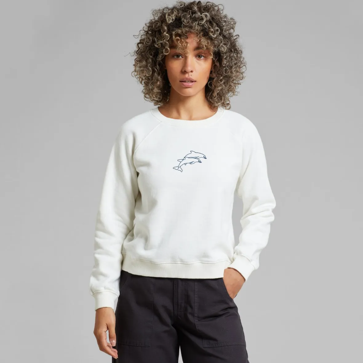 Cheap Sweatshirt Ystad Double Dolphin Emb Off White Women Outlet