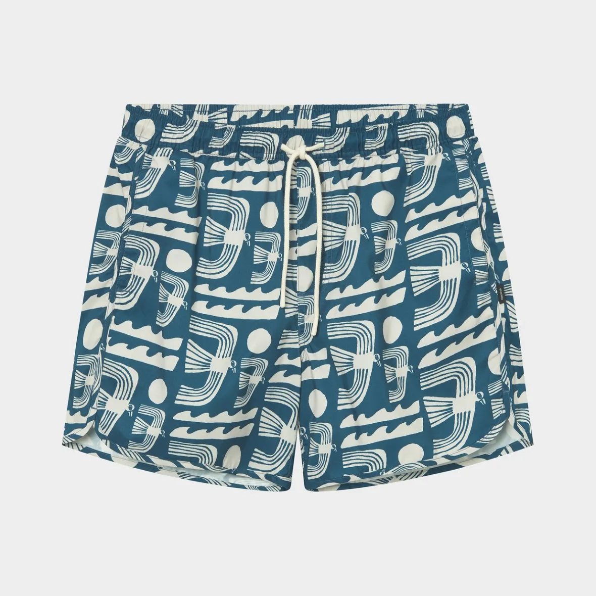 New Swim Shorts Sandhamn Seagulls Majolica Blue Swimwear