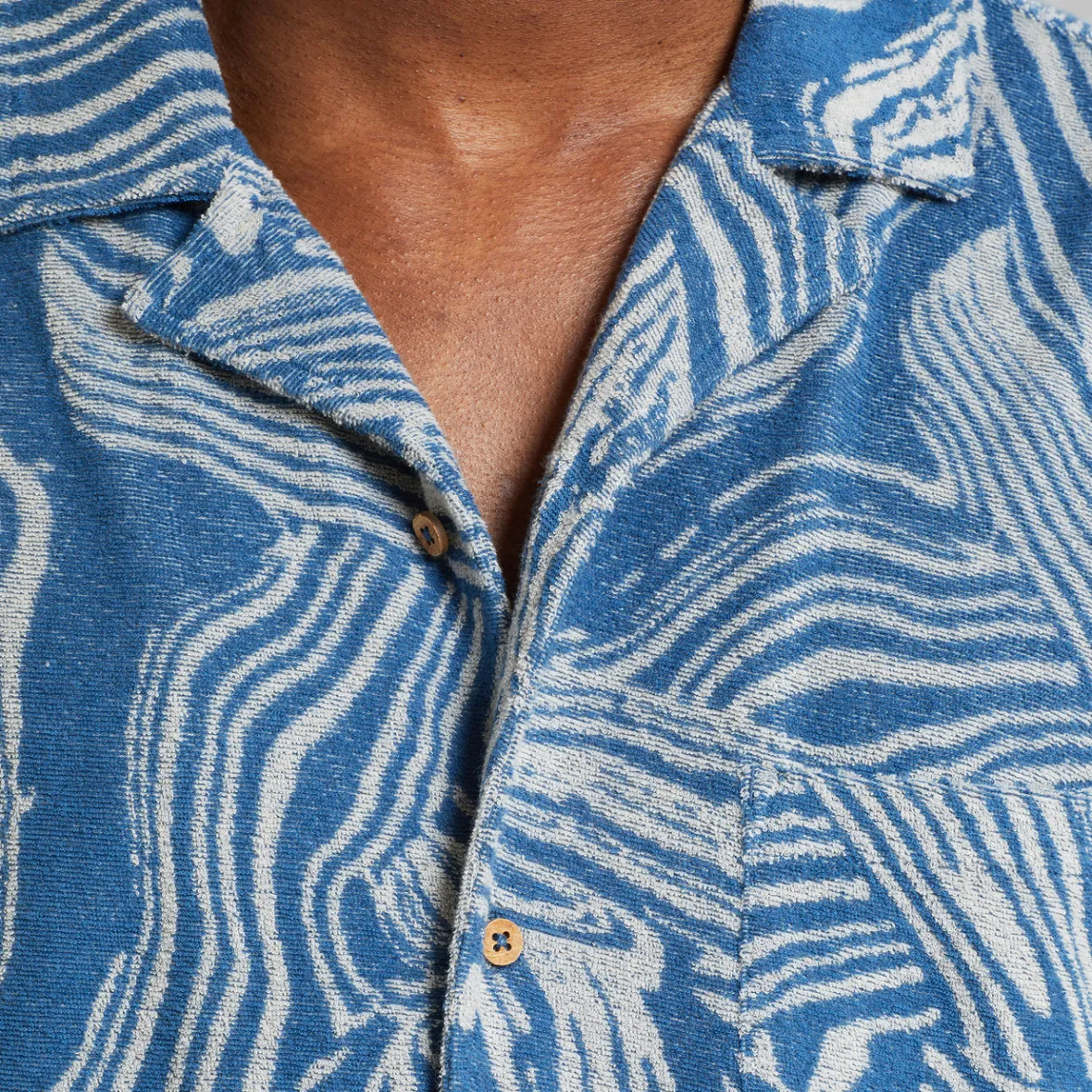 Best Terry Shirt Marstrand Clay Swirl Blue Shirts | Swimwear