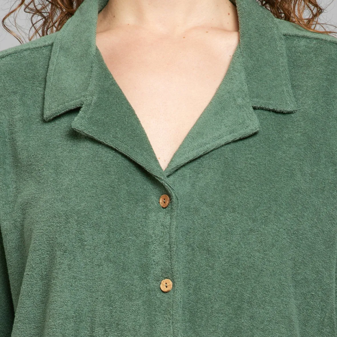 Best Sale Terry Shirt Valje Duck Green Women Outlet