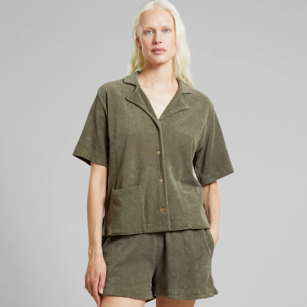 New Terry Shirt Valje Vertiver Green Women Shirts & Blouses | Swimwear