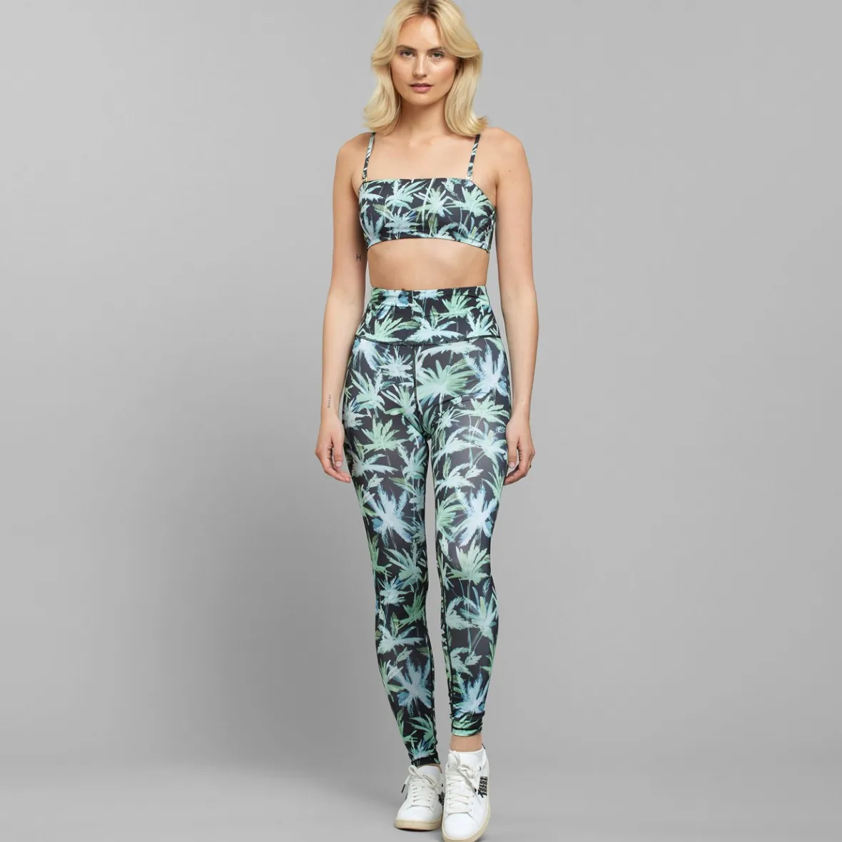 Sale Tights Kaxholmen Painted Palmtrees Black Women Outlet