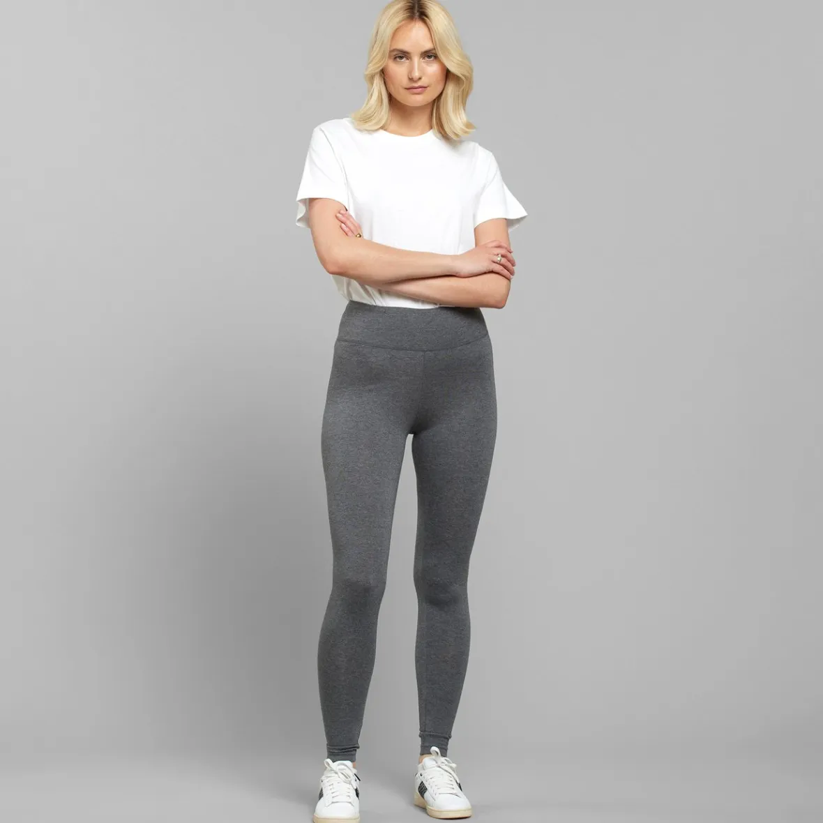 Store Tights Sanna Dark Grey Melange Women Outlet