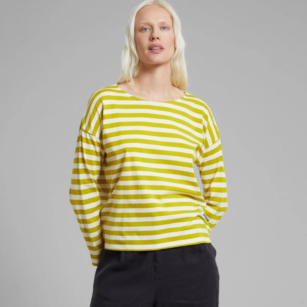 Outlet Top Humledal Stripes Citronelle Yellow Women Tops