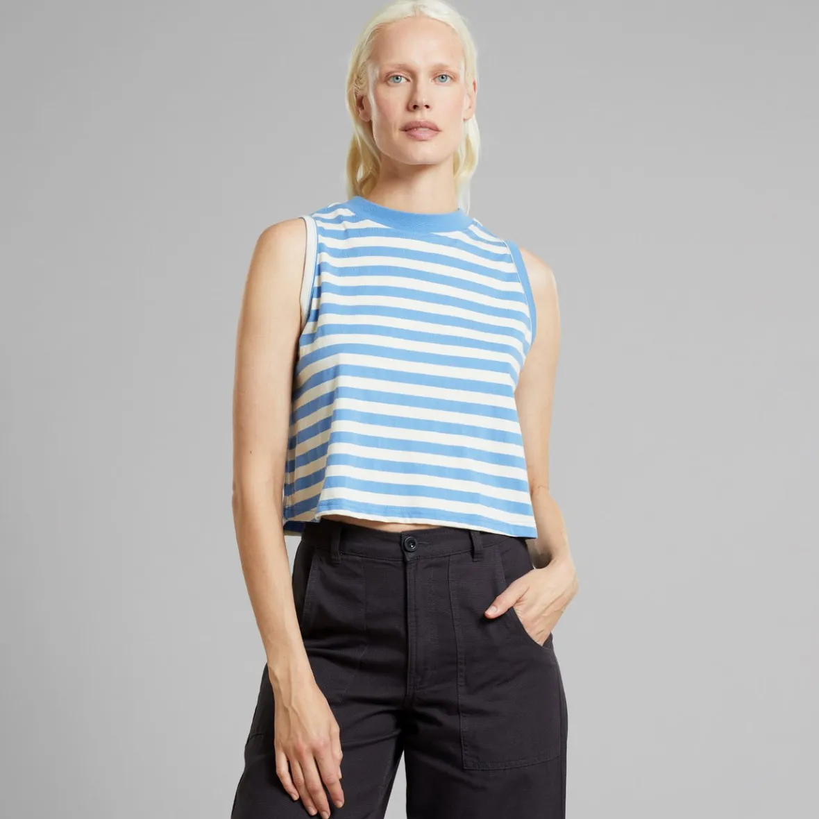 Flash Sale Top Namsos Stripes Della Blue Women Outlet