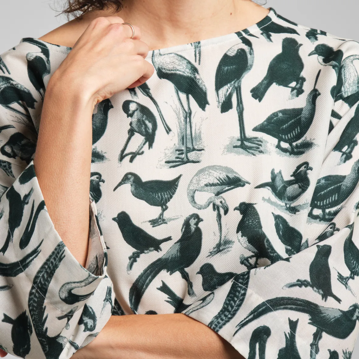 Sale Top Vellinge Birds Green Women Tops