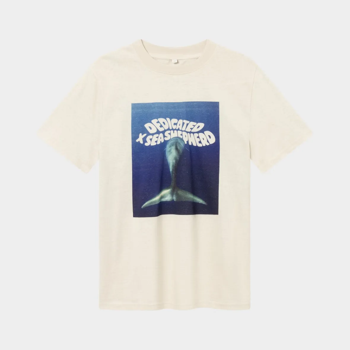 Sale T-shirt Gustavsberg Hemp Dolphin Tail Vanilla White T-shirts