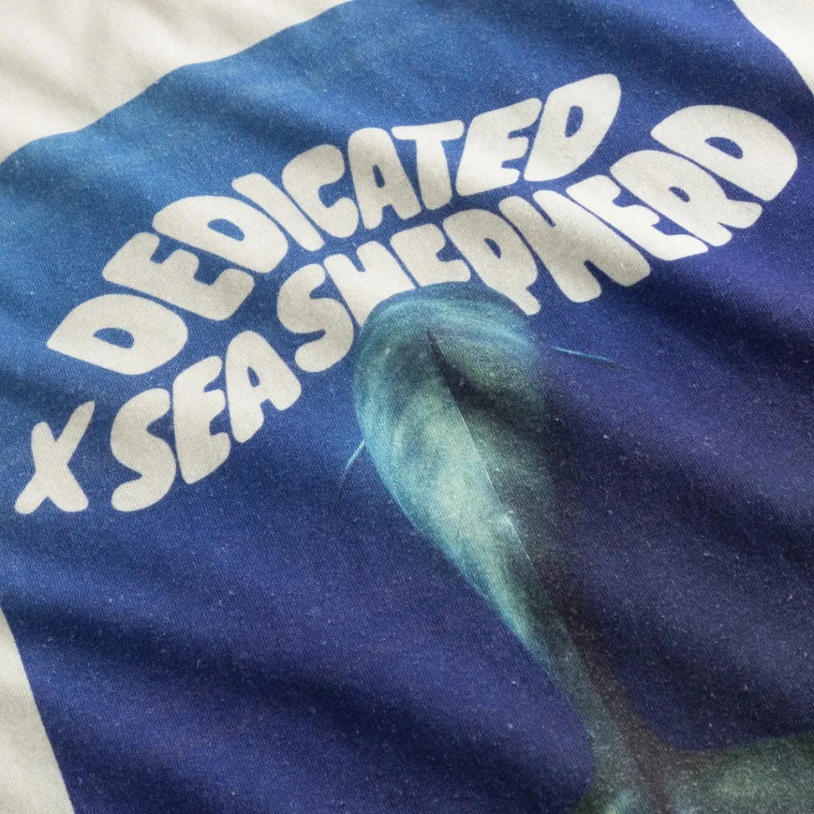 Sale T-shirt Gustavsberg Hemp Dolphin Tail Vanilla White T-shirts