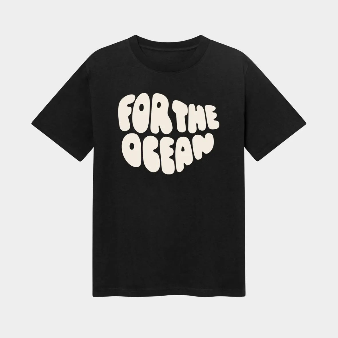 Outlet T-shirt Gustavsberg Hemp  For the Ocean Black T-shirts