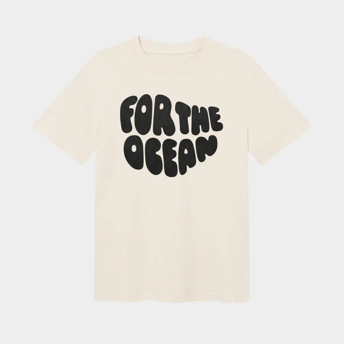 Shop T-shirt Gustavsberg Hemp For the Ocean Vanilla White T-shirts