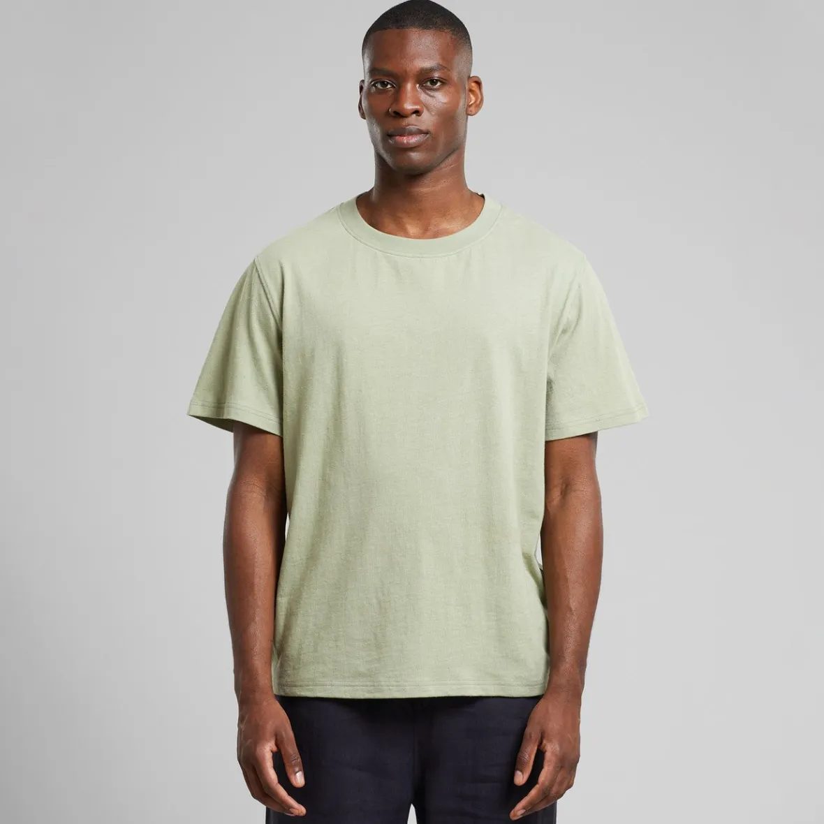 Clearance T-shirt Gustavsberg Hemp Tea Green Outlet