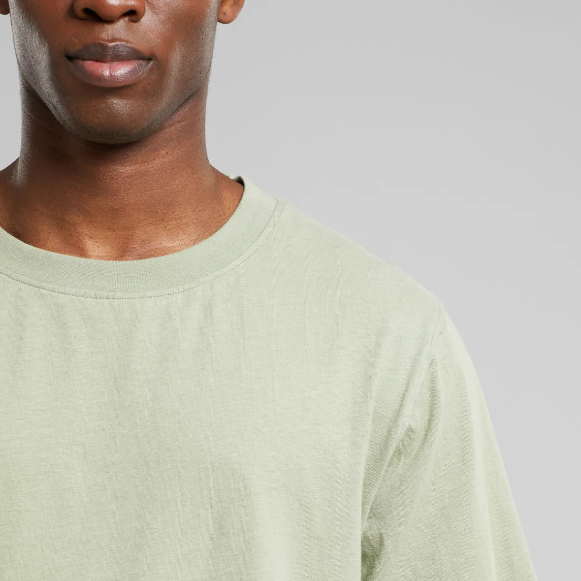 Clearance T-shirt Gustavsberg Hemp Tea Green Outlet