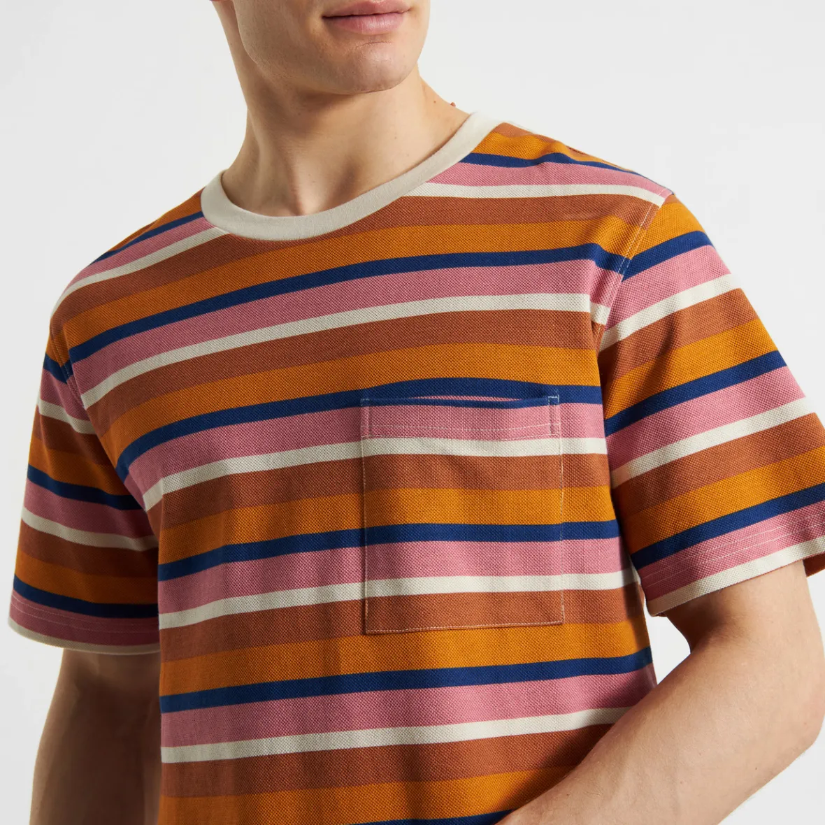 Hot T-shirt Gustavsberg Stripe Multi Color Outlet