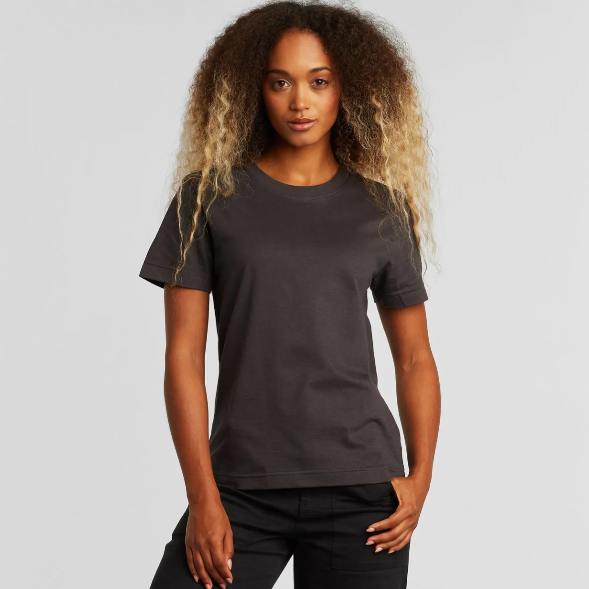 Best Sale T-shirt Mysen Base Charcoal Women Base T-shirts | Basics