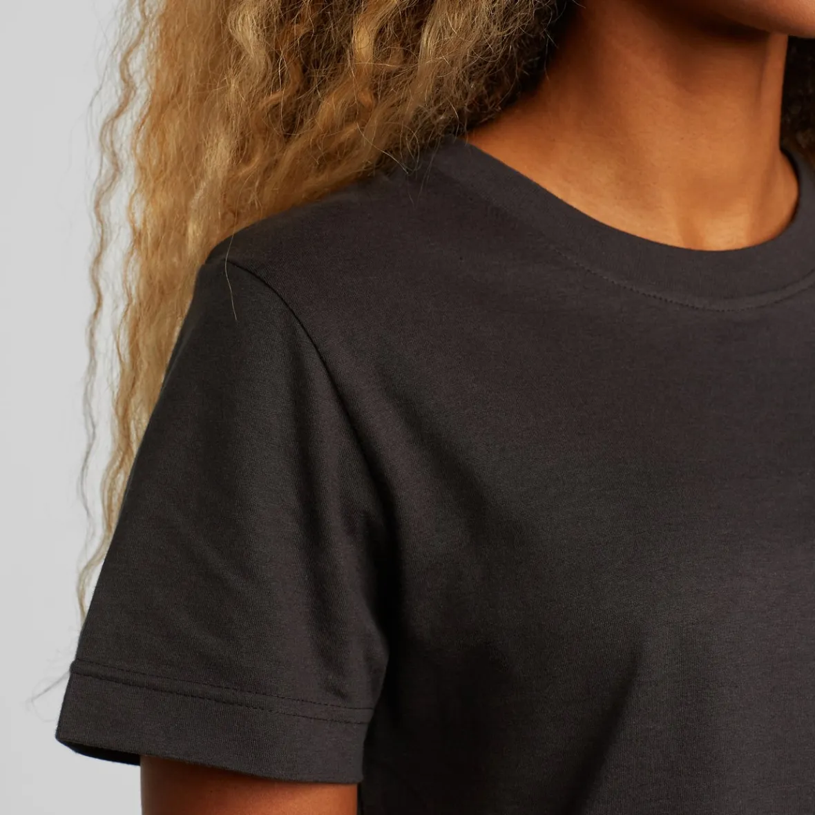 Best Sale T-shirt Mysen Base Charcoal Women Base T-shirts | Basics