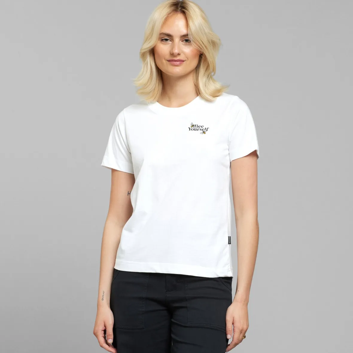 Flash Sale T-shirt Mysen Bee Yourself White Women Outlet