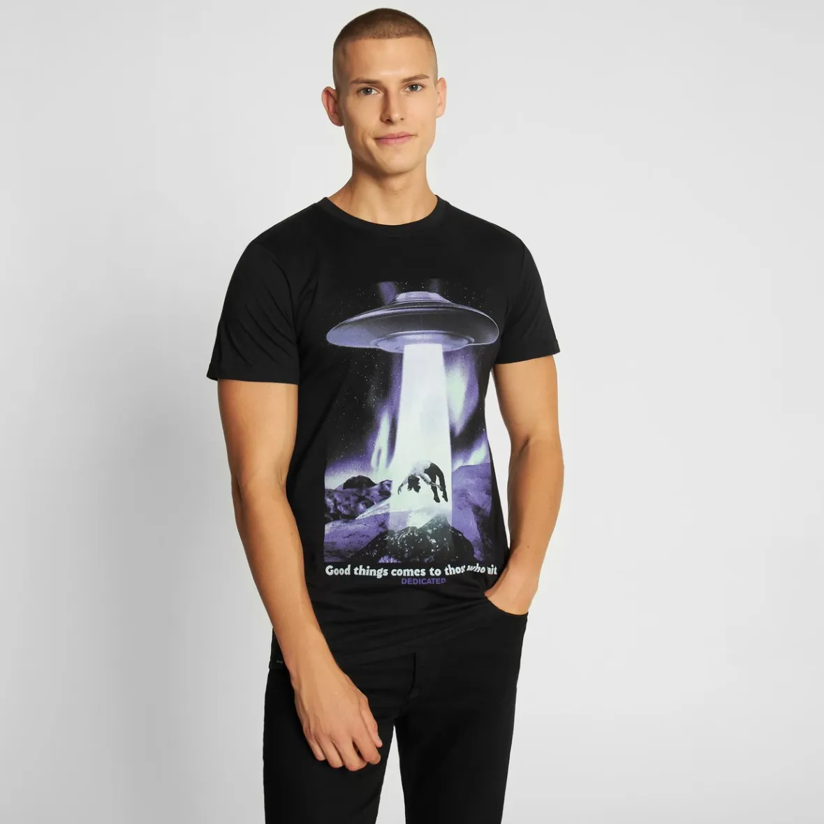 Discount T-shirt Stockholm Abducted Black T-shirts