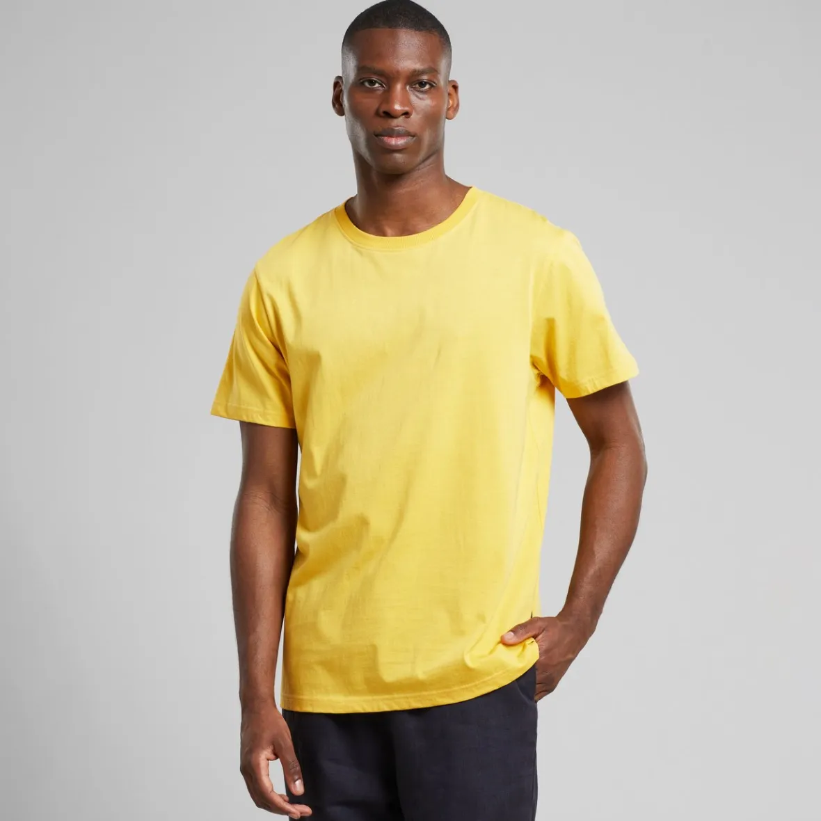 Flash Sale T-shirt Stockholm Base Misted Yellow Base T-shirts | Basics