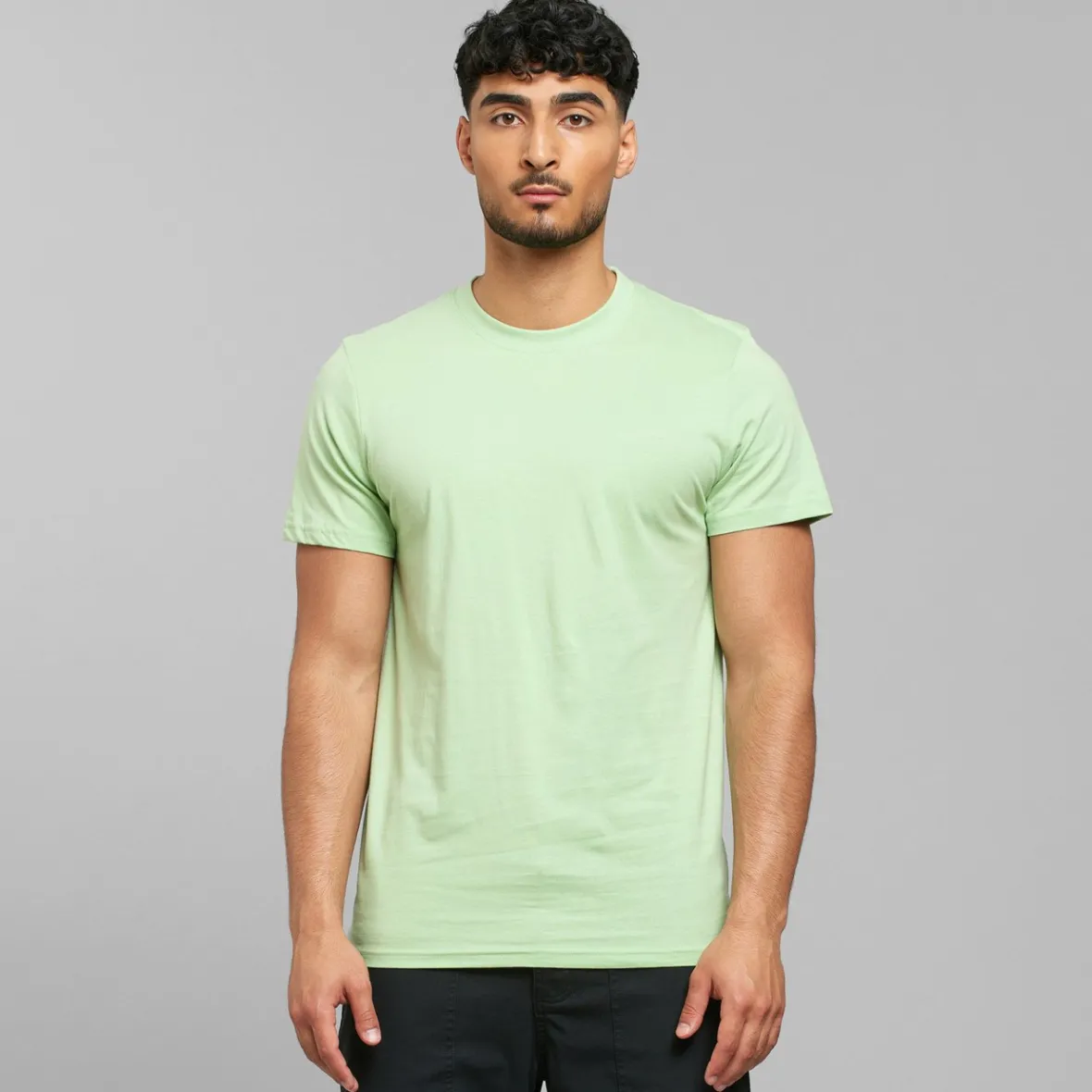 Sale T-shirt Stockholm Base Quiet Green Base T-shirts | Basics