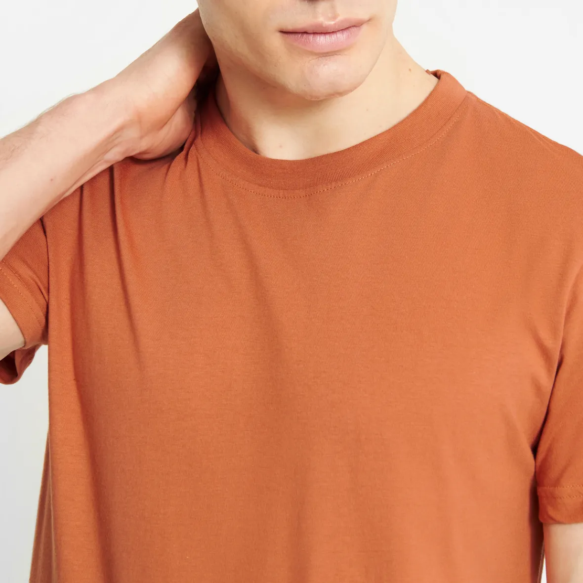 Online T-shirt Stockholm Base Sunburn Orange Base T-shirts | Basics