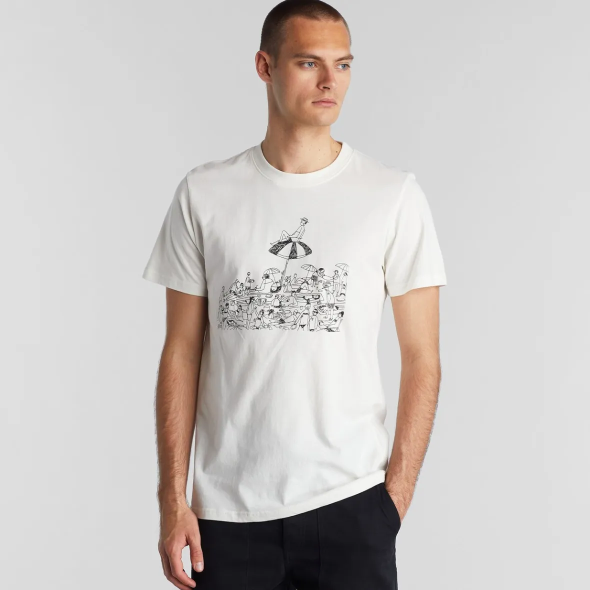 Outlet T-shirt Stockholm Beach Off-White Outlet