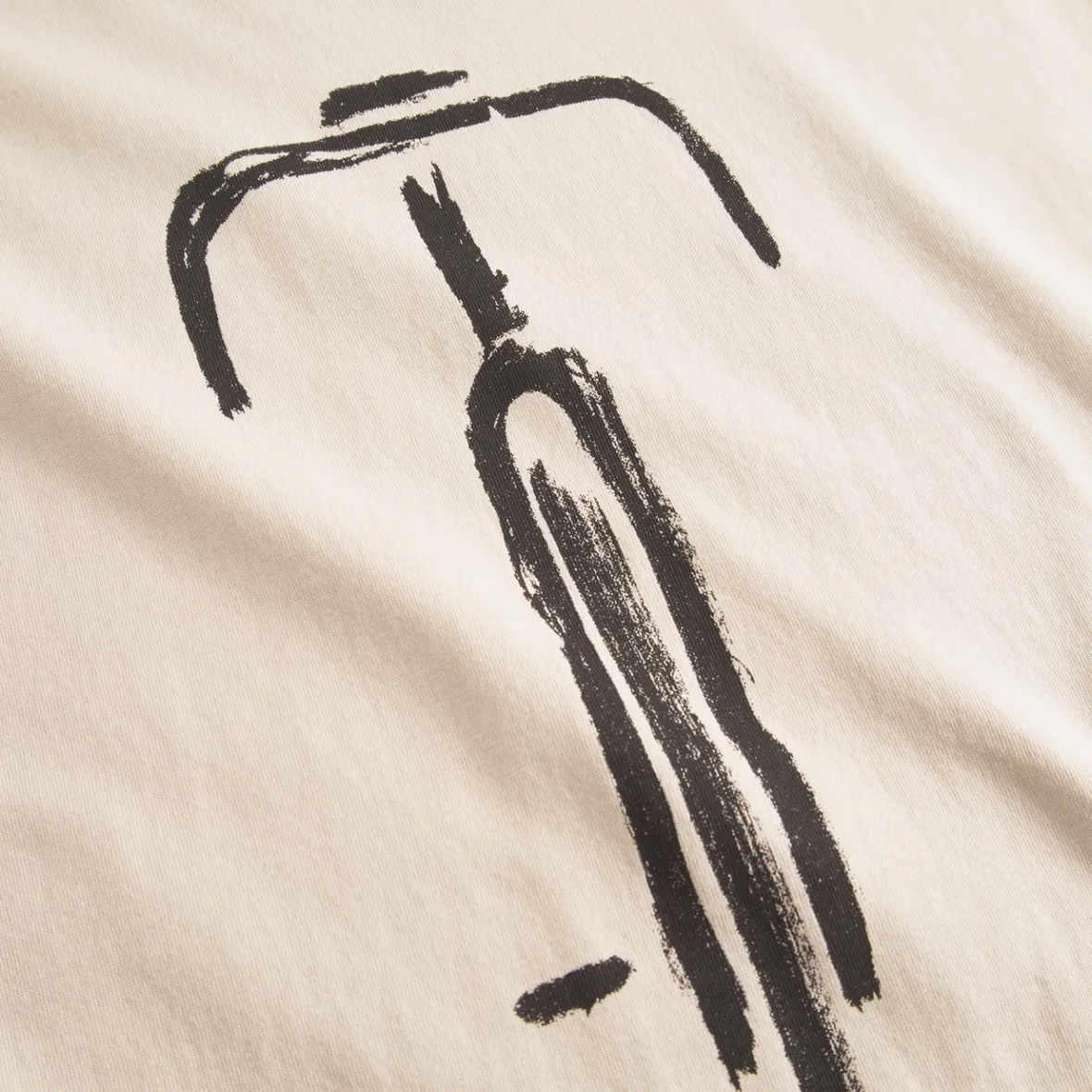 Online T-shirt Stockholm Bike Front Oat White T-shirts