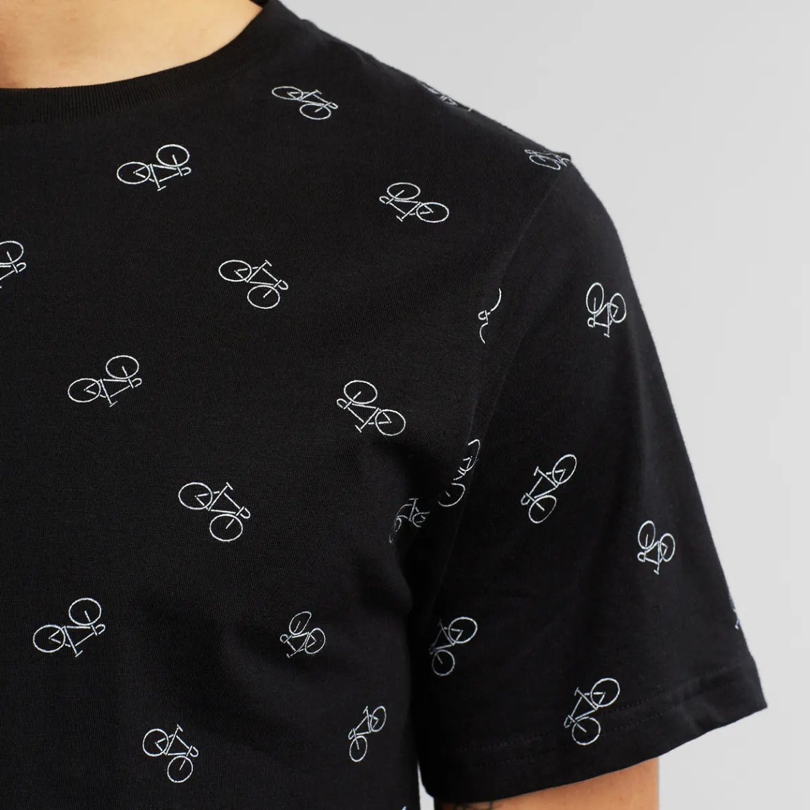 Sale T-shirt Stockholm Bike Pattern Black Outlet