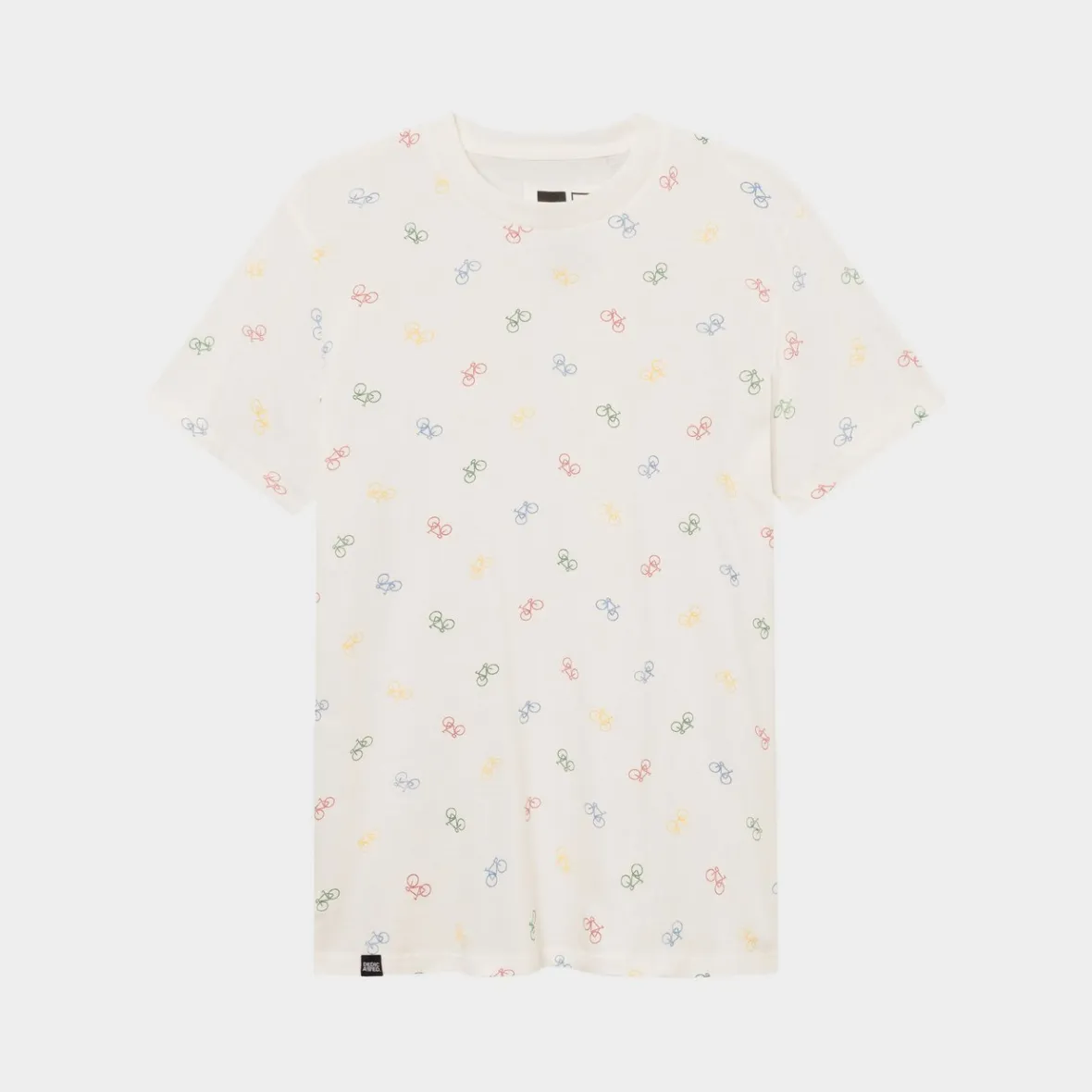 Sale T-shirt Stockholm Bike Pattern Off-White T-shirts