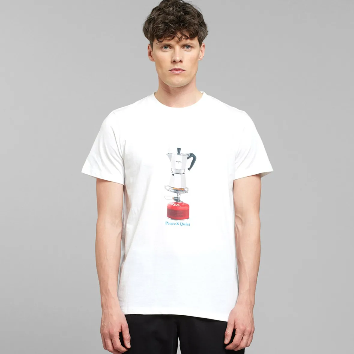 Clearance T-shirt Stockholm Boiling Coffee White Outlet